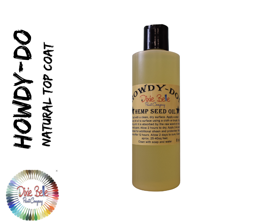 HOWDYDO Hemp Oil Natural Top Coat Vintage