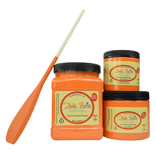 FLORIDA ORANGE - Dixie Belle Chalk Mineral Paint (Bright orange)