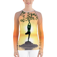Load image into Gallery viewer, Namaste II Women&#39;s Yoga Tee / Rash Guard